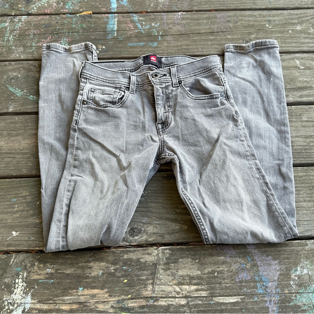 Quicksilver Boys Gray Jeans, Size 12